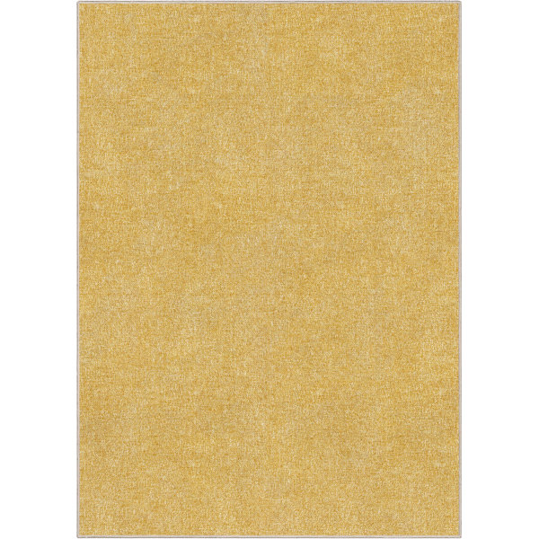 Well Woven Plain Solid Modern Solid Yellow FlatWeave Area Rug Wayfair